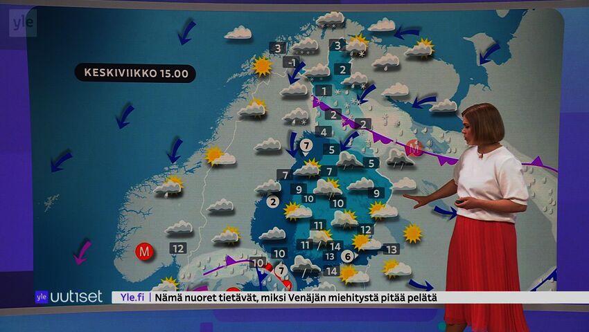 Sääennuste klo 7.40