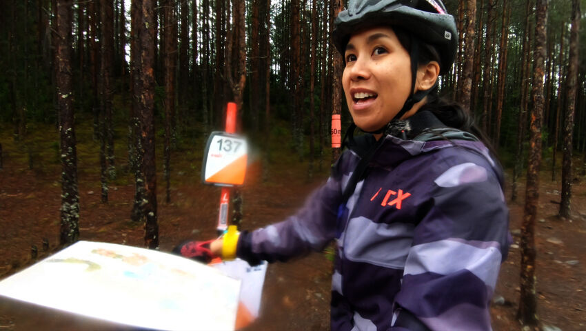 Nikki rides bikes