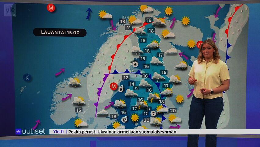 Sääennuste klo 7.40
