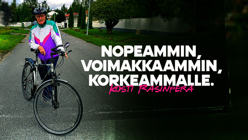 Nopeammin, voimakkaammin, korkeammalle. Kosti Rasinperä