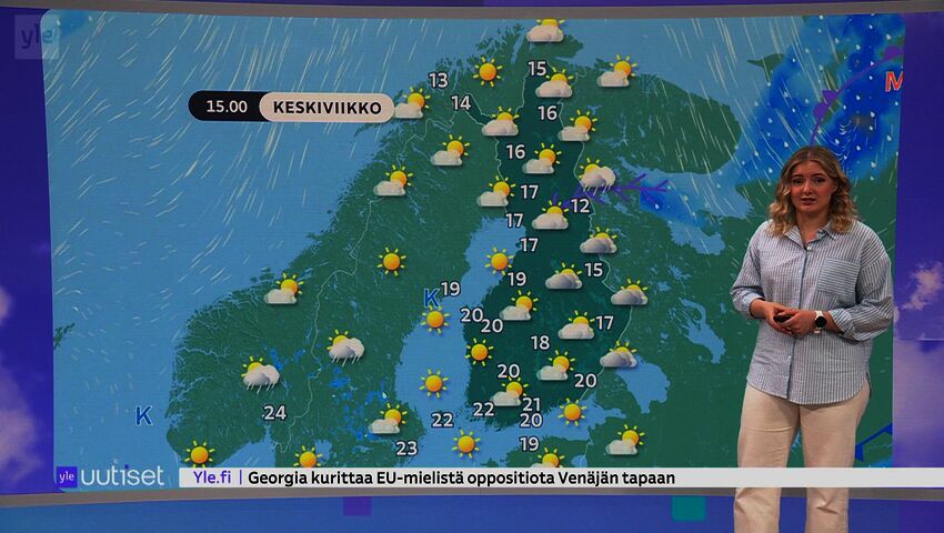 Sääennuste klo 7.40
