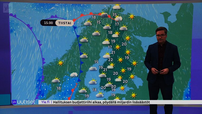 Sääennuste klo 7.40