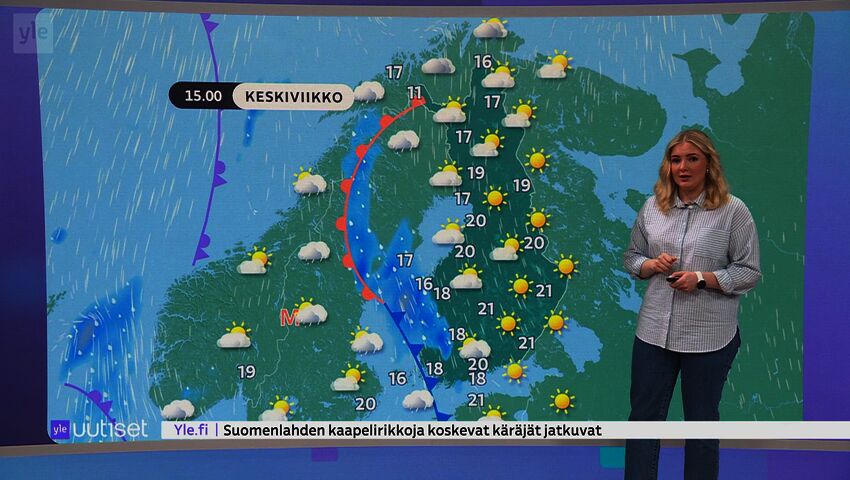 Sääennuste klo 7.40