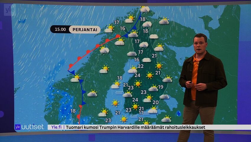 Sääennuste klo 7.40