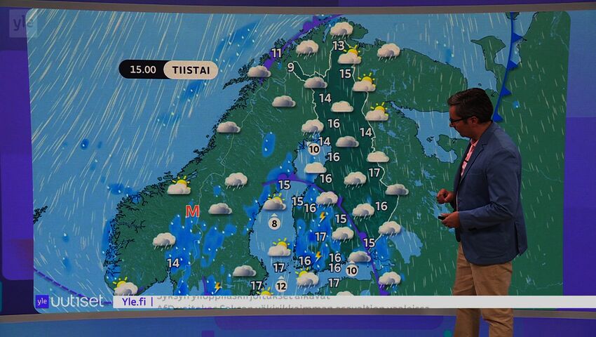 Sääennuste klo 7.40