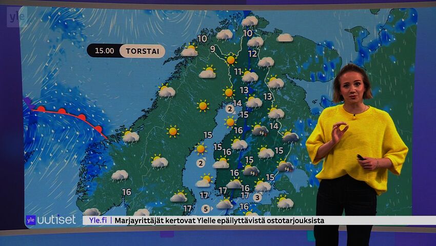 Sääennuste klo 7.40