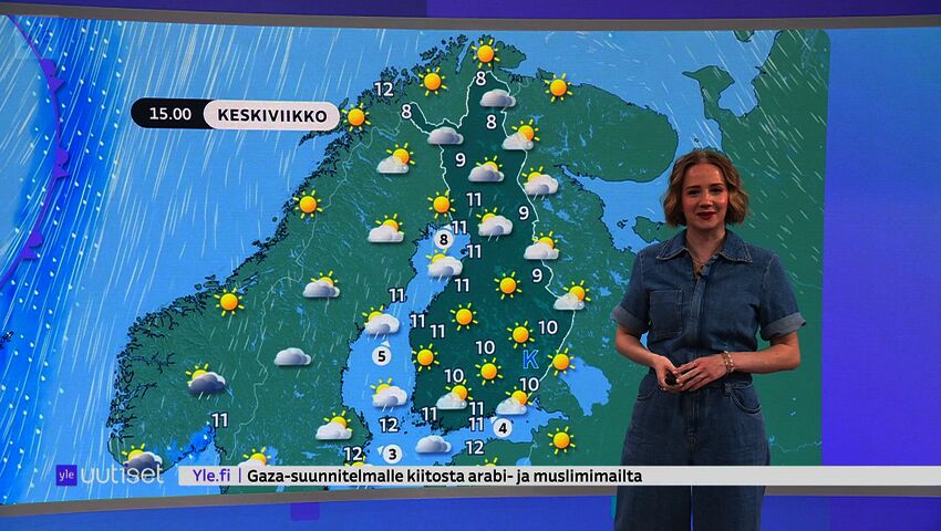 Sääennuste klo 7.40