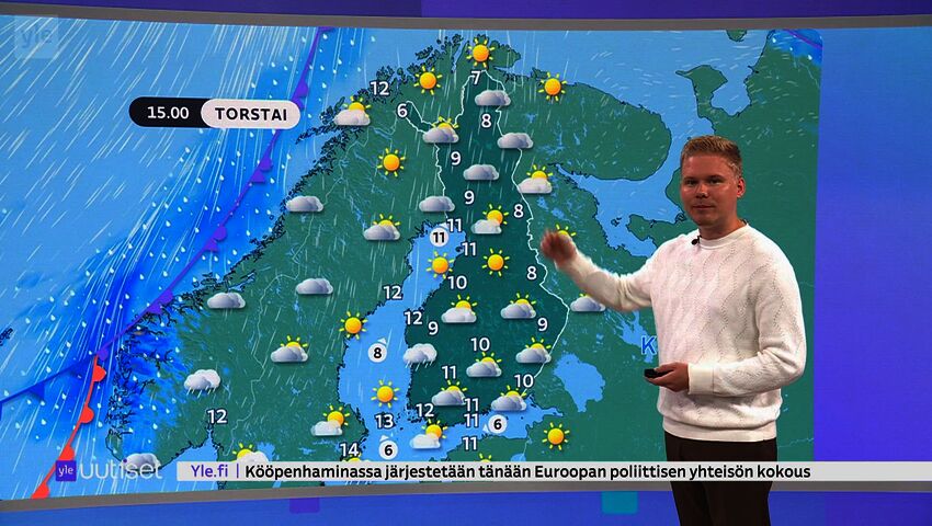 Sääennuste klo 7.40