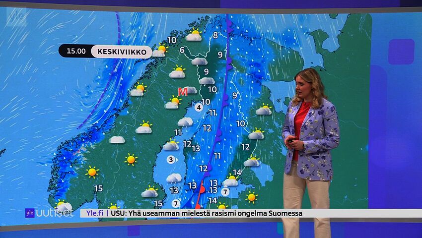 Sääennuste klo 7.40