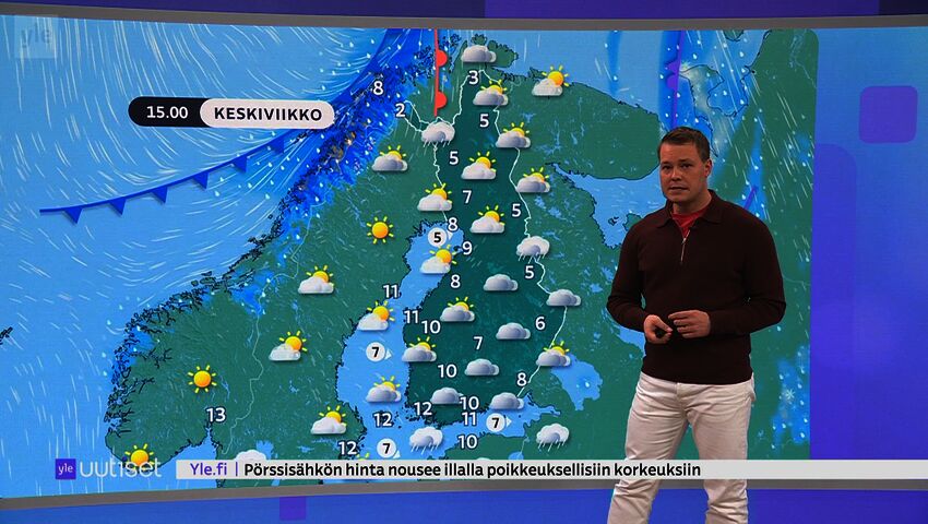 Sääennuste klo 7.40