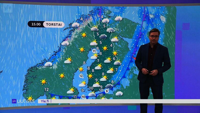 Sääennuste klo 7.40