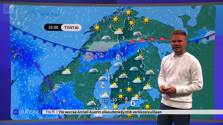 Sääennuste klo 7.40