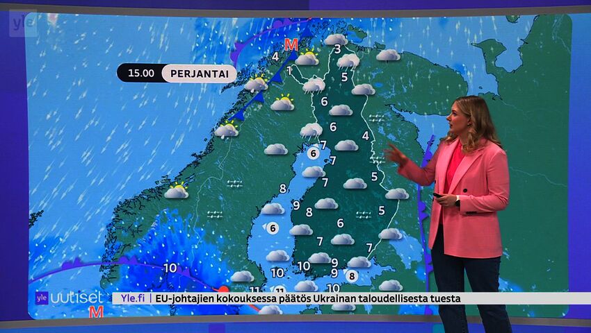 Sääennuste klo 7.40