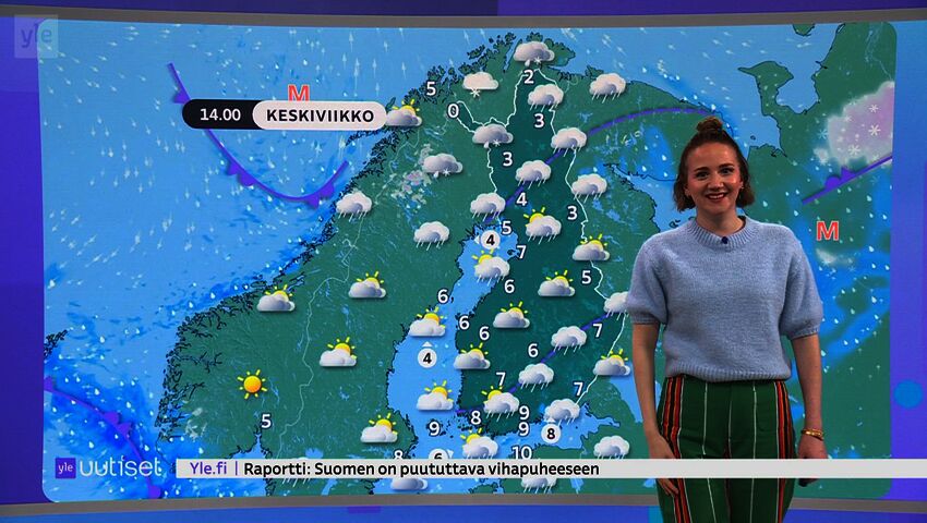 Sääennuste klo 7.40