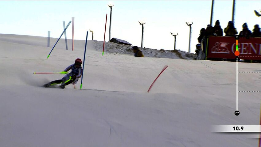 Alppihiihdon MC, naisten pujottelun 1. lasku