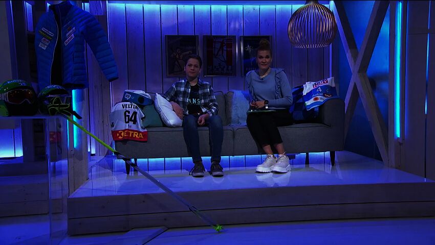 Leevi Harjanne tet-harjoittelijana Urheilustudiossa