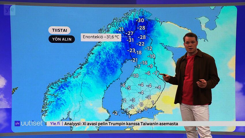 Sääennuste klo 7.40
