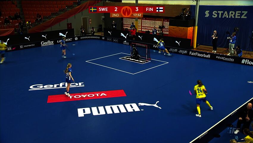 Salibandyn naisten MM: alkulohkon ottelu SWE - FIN