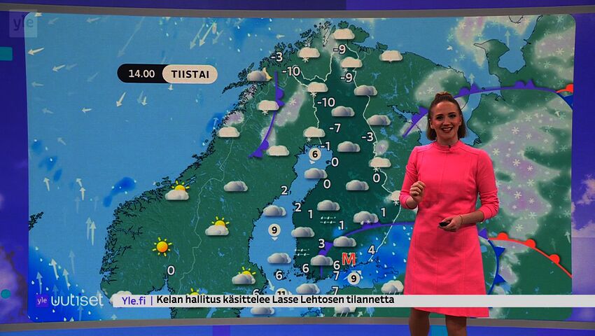 Sääennuste klo 7.40