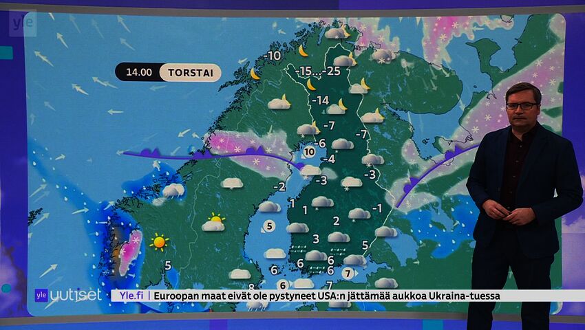 Sääennuste klo 7.40