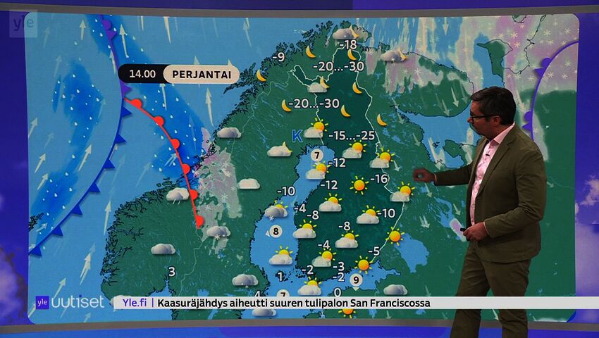 Sääennuste klo 7.40