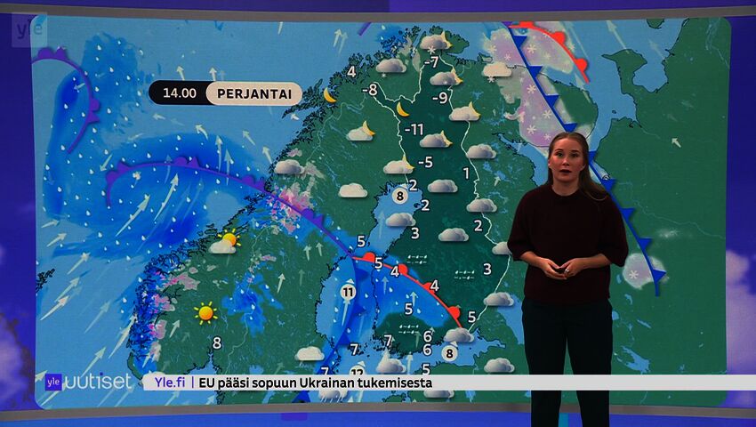 Sääennuste klo 7.40