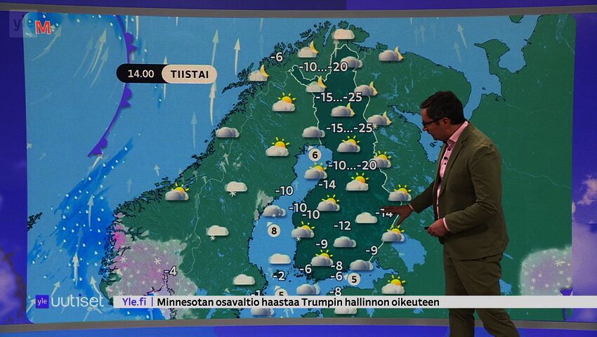 Sääennuste klo 7.40