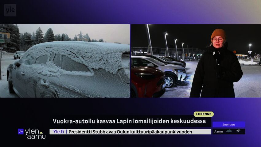 Lappi on talvisin täynnä vuokra-autoja
