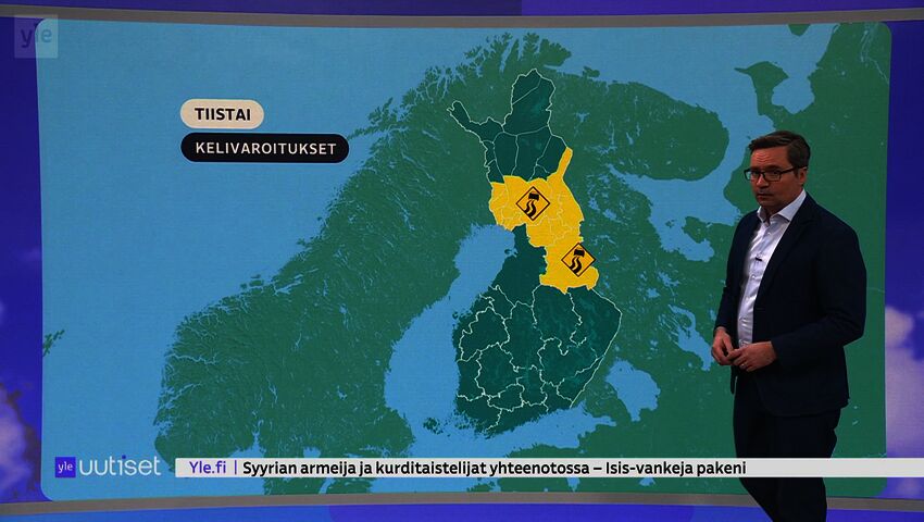 Sääennuste klo 7.40