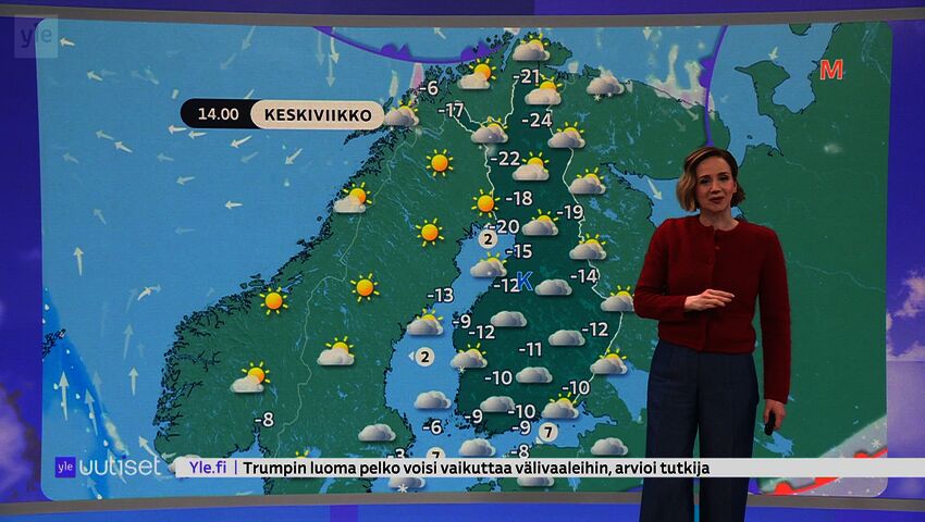 Sääennuste klo 7.40