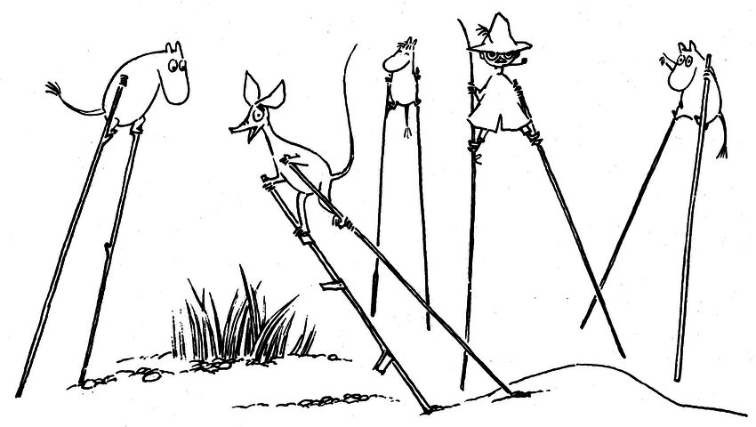 Muumipeikko ja pyrstötähti Tove Janssonin lukemana ja kuvittamana