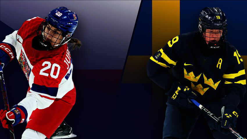 Talviolympialaiset Milano Cortina, jääkiekko naiset: puolivälieräottelu Tšekki - Ruotsi