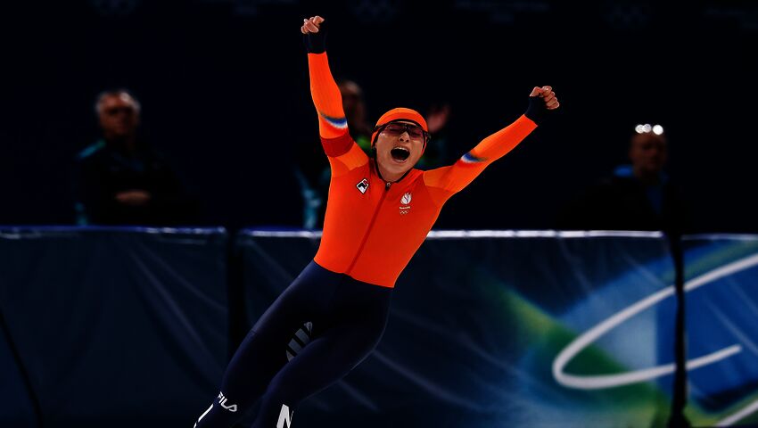 Femke Kok voittaa naisten pikaluistelun 500 metrin matkalla