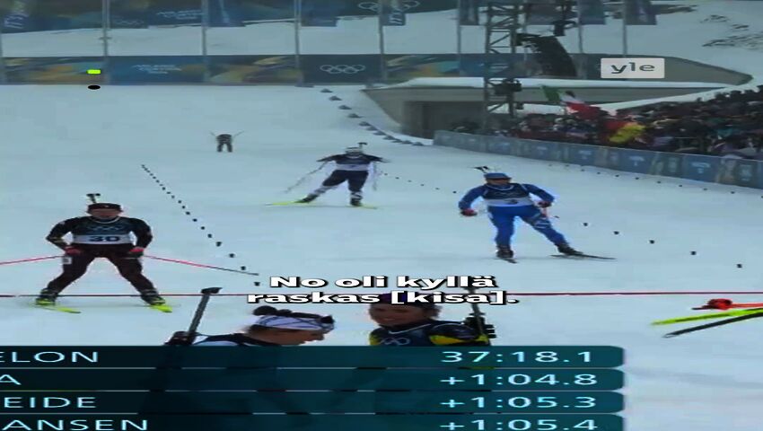 Minkkinen tyytyväinen olympiaurakkaansa