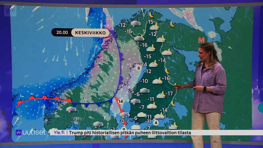 Sääennuste klo 7.40