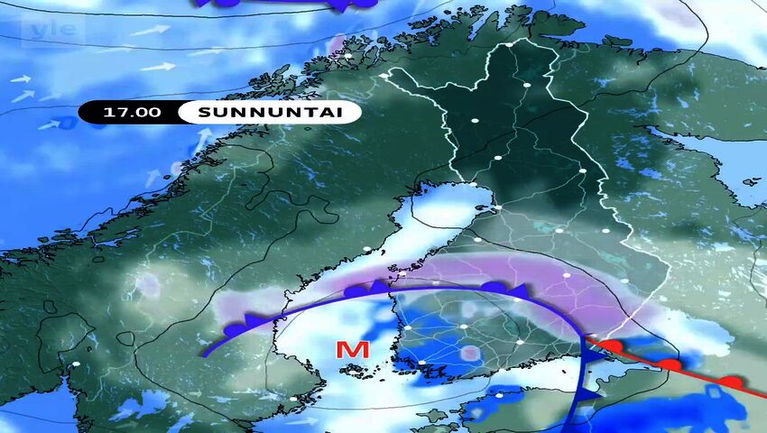 Animaatio alkuviikon säästä
