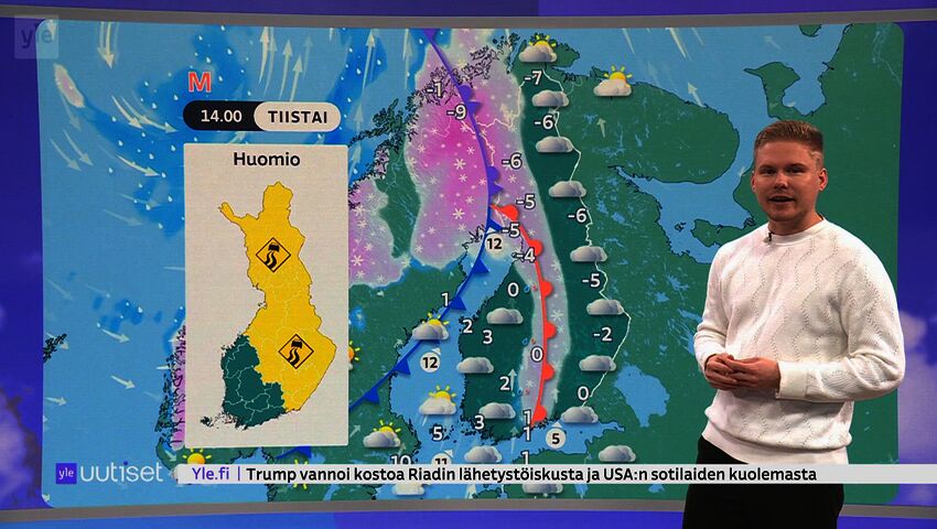 Sääennuste klo 7.40