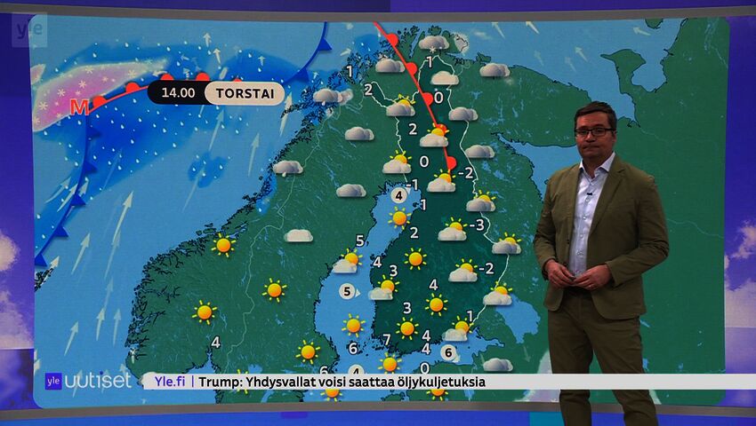 Sääennuste klo 7.40