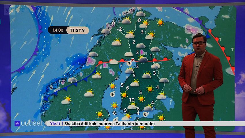 Sääennuste klo 7.40