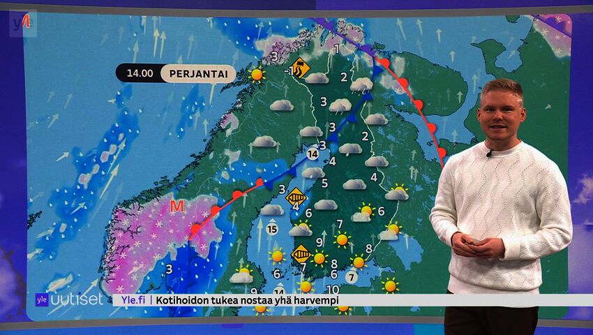Sääennuste klo 7.40