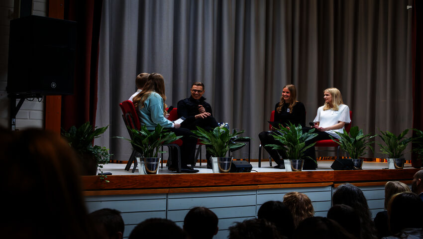 Stubb besökte Ekenäs gymnasium: "Det var lätt att prata med honom"
