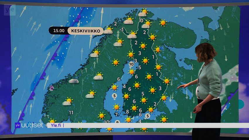 Sääennuste klo 7.40