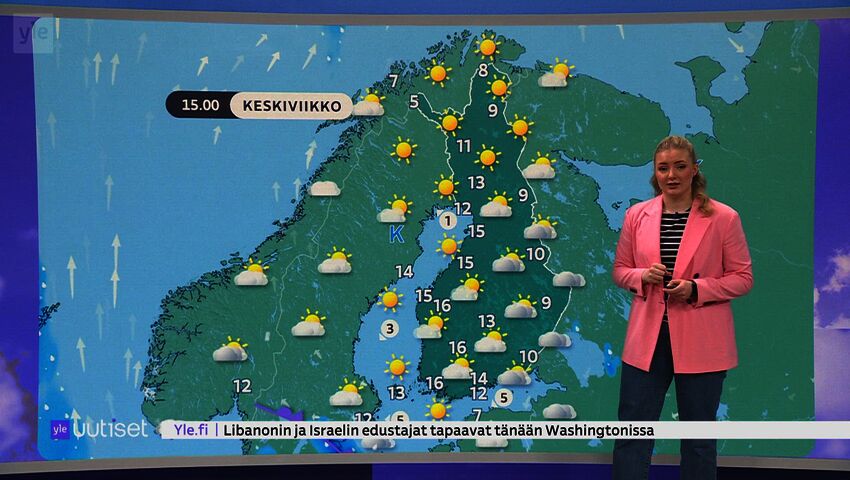 Sääennuste klo 7.40