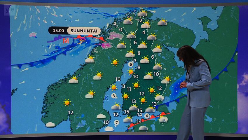 Sääennuste klo 18