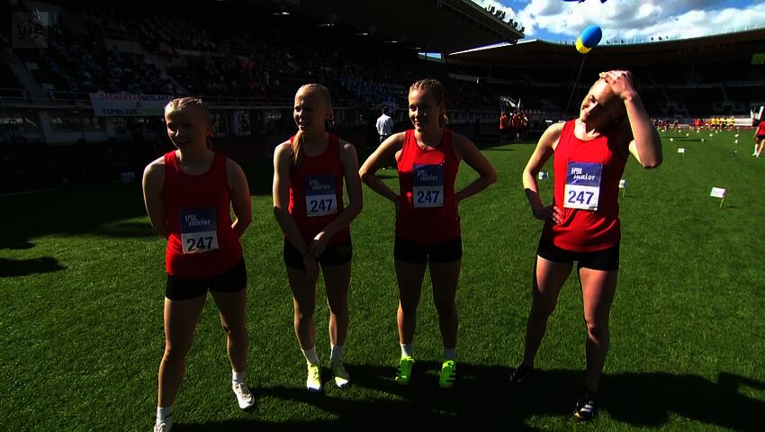 4 x 100 m flickor, final	