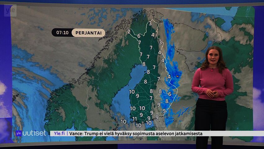 Sääennuste klo 7.40