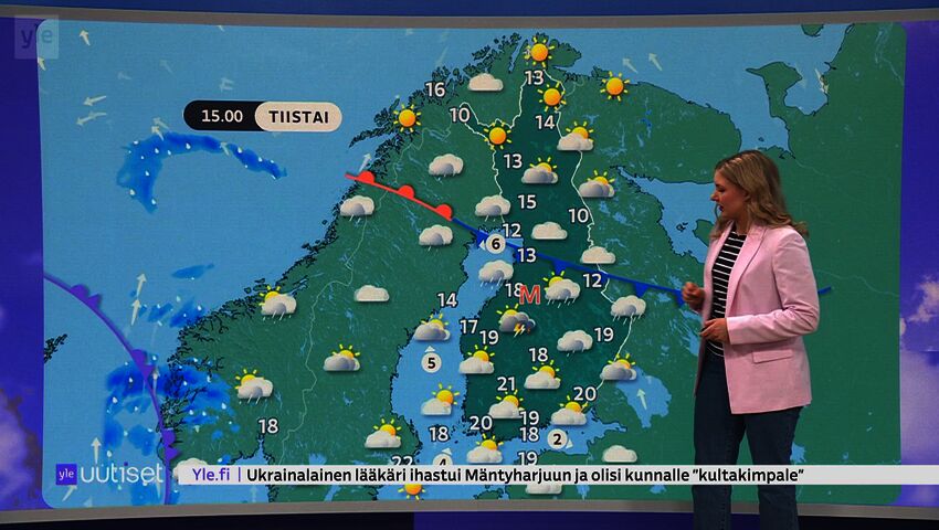 Sääennuste klo 7.40
