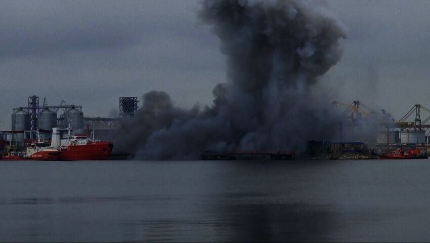 Maritim drönare exploderade i rumänsk hamn vid Svarta havet