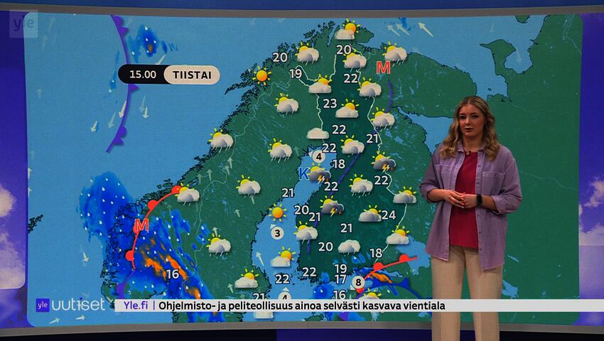 Sääennuste klo 7.40