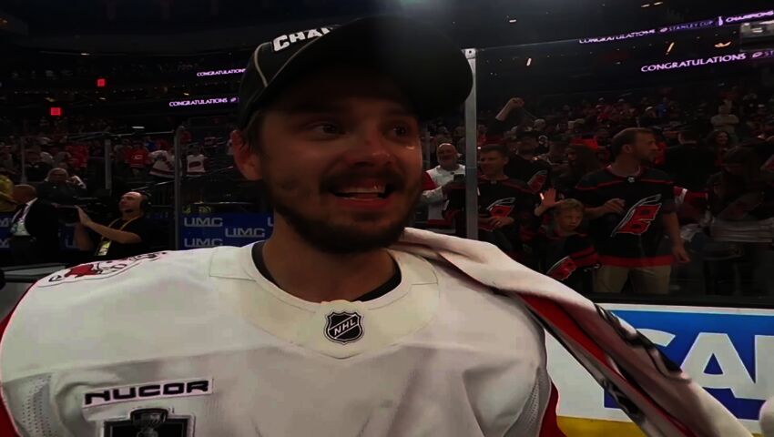 Sebastian Aho ensimmäisestä NHL-mestaruudesta: "Tuntuu todella hyvältä"
